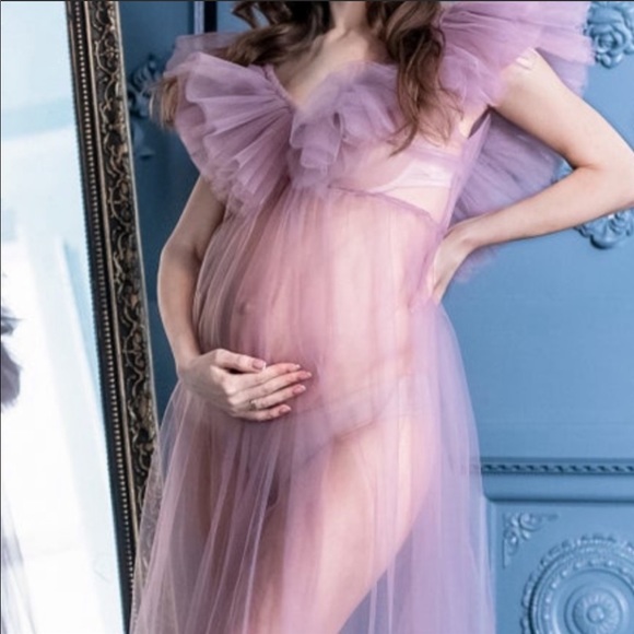 Maternity tulle dress - Picture 2 of 4